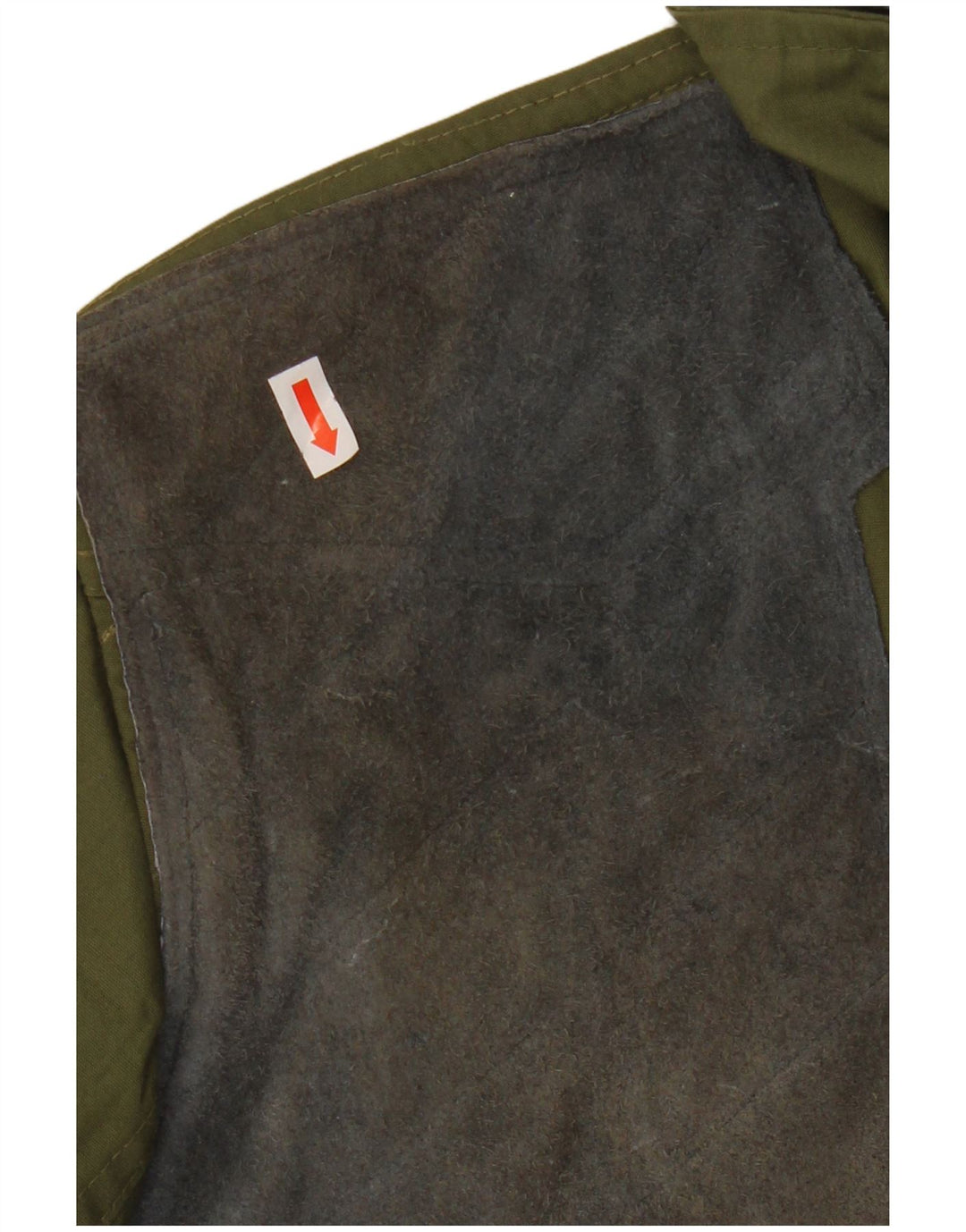 Jaqueta utilitária masculina VINTAGE UK 36 poliéster cáqui pequeno