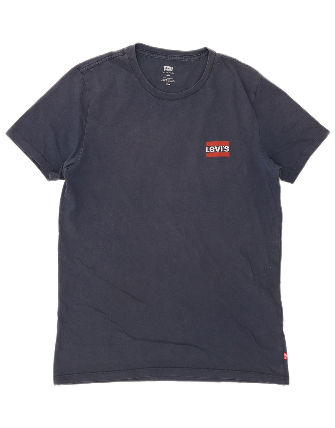 Camiseta masculina Levi's Slim Fit Top Médio Algodão Azul Marinho