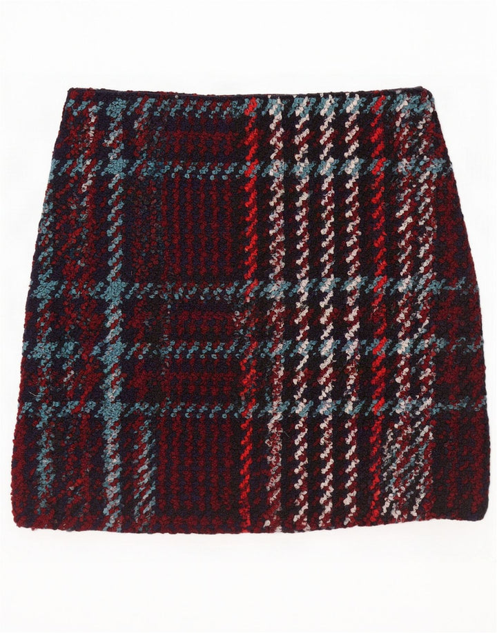 Minissaia feminina Marks & Spencer Reino Unido 16 grande W34 xadrez multicolorido