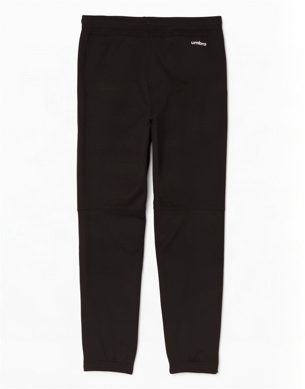 Calça de treino masculina Umbro, joggers, grande, preto, colorblock, poliéster