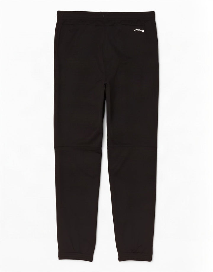 Calça de treino masculina Umbro, joggers, grande, preto, colorblock, poliéster