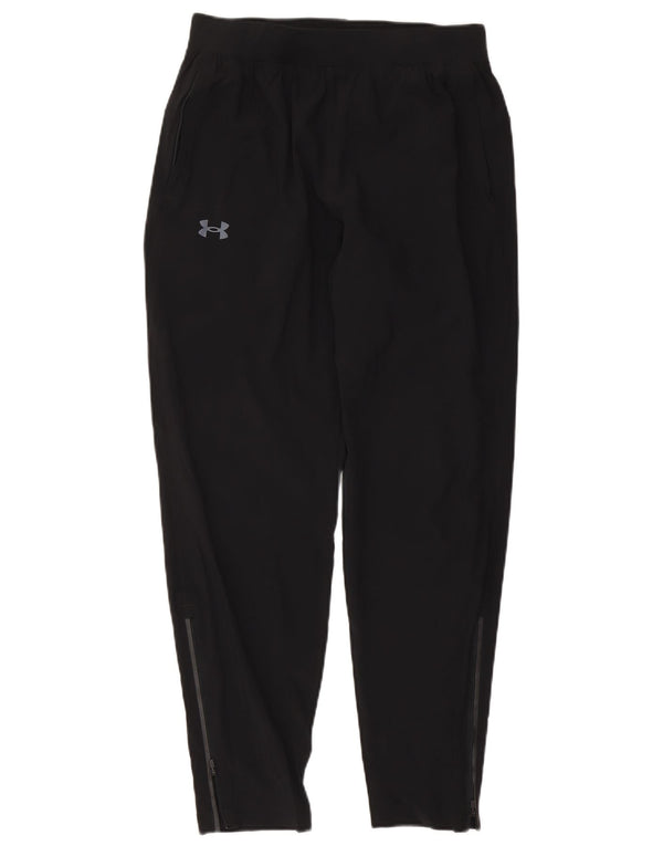 Calça de treino feminina Under Armour UK 14 grande poliéster preto