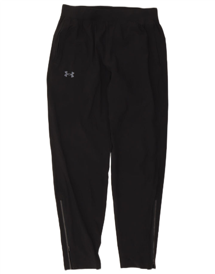 Calça de treino feminina Under Armour UK 14 grande poliéster preto