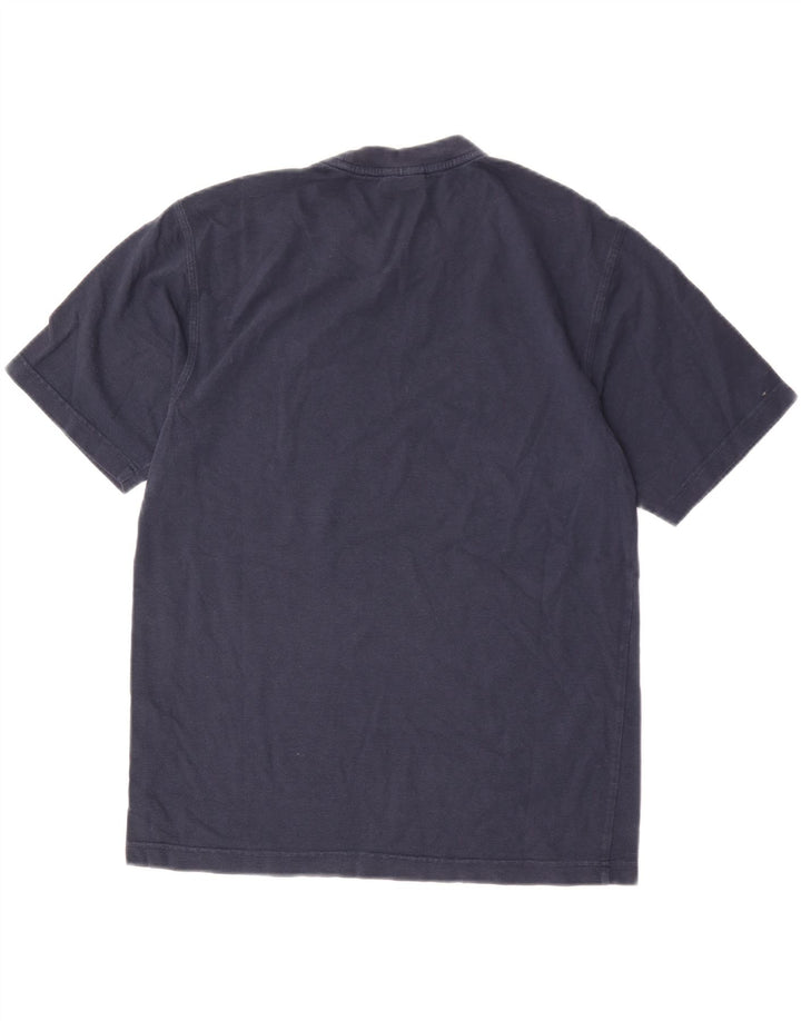 Camiseta masculina Lacoste tamanho superior 3 pequeno algodão azul marinho