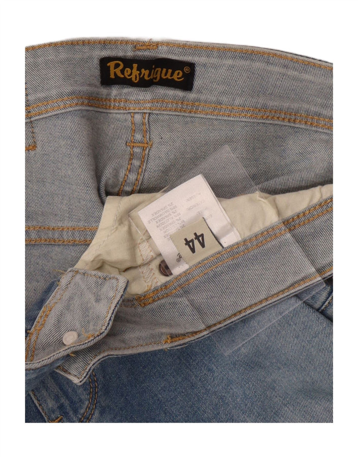 REFRIGUE Jeans Slim Feminino IT 44 Médio W30 L34 Azul Algodão