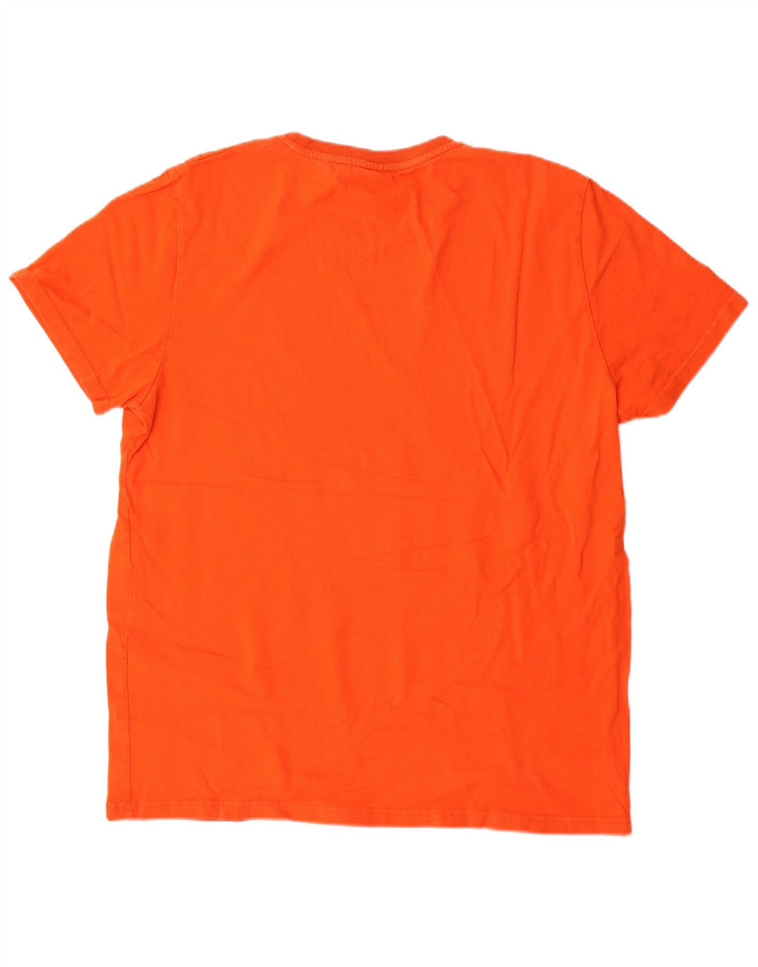Camiseta gráfica masculina Superdry Top 2XL algodão laranja