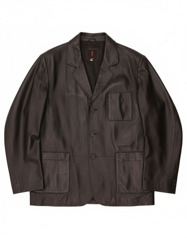 Jaqueta de couro masculina Conbipel IT 56 2XL couro preto