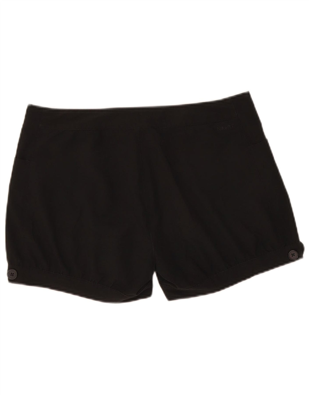 Shorts casuais femininos Nike grandes W32 poliéster preto