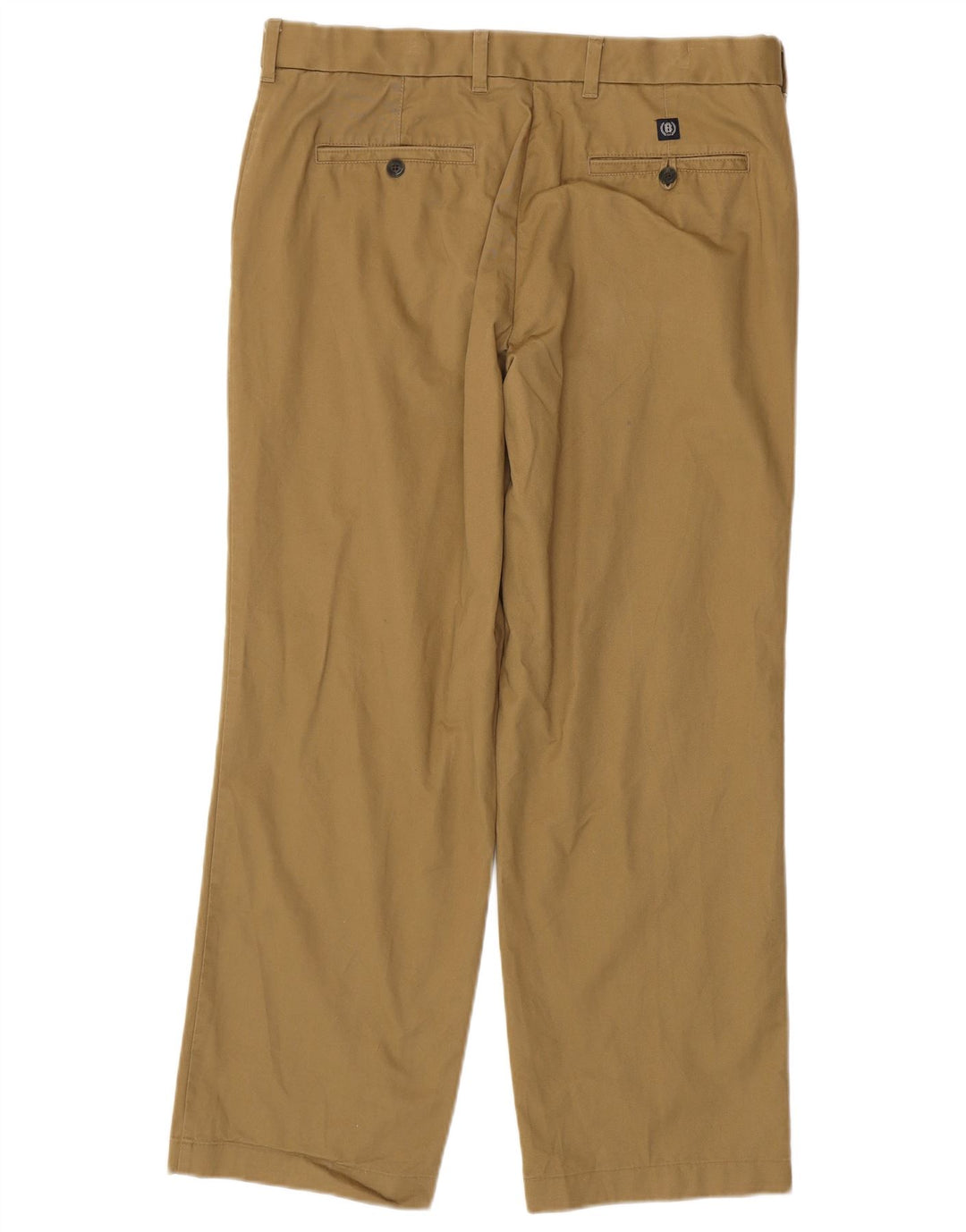 Calça chino reta masculina MARKS & SPENCER W34 L28 algodão bege