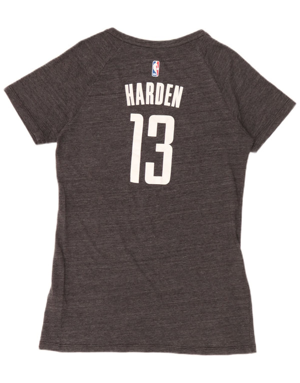 Camiseta Adidas Feminina Houston Rockets Graphic Top UK 18 XL Cinza Poliéster