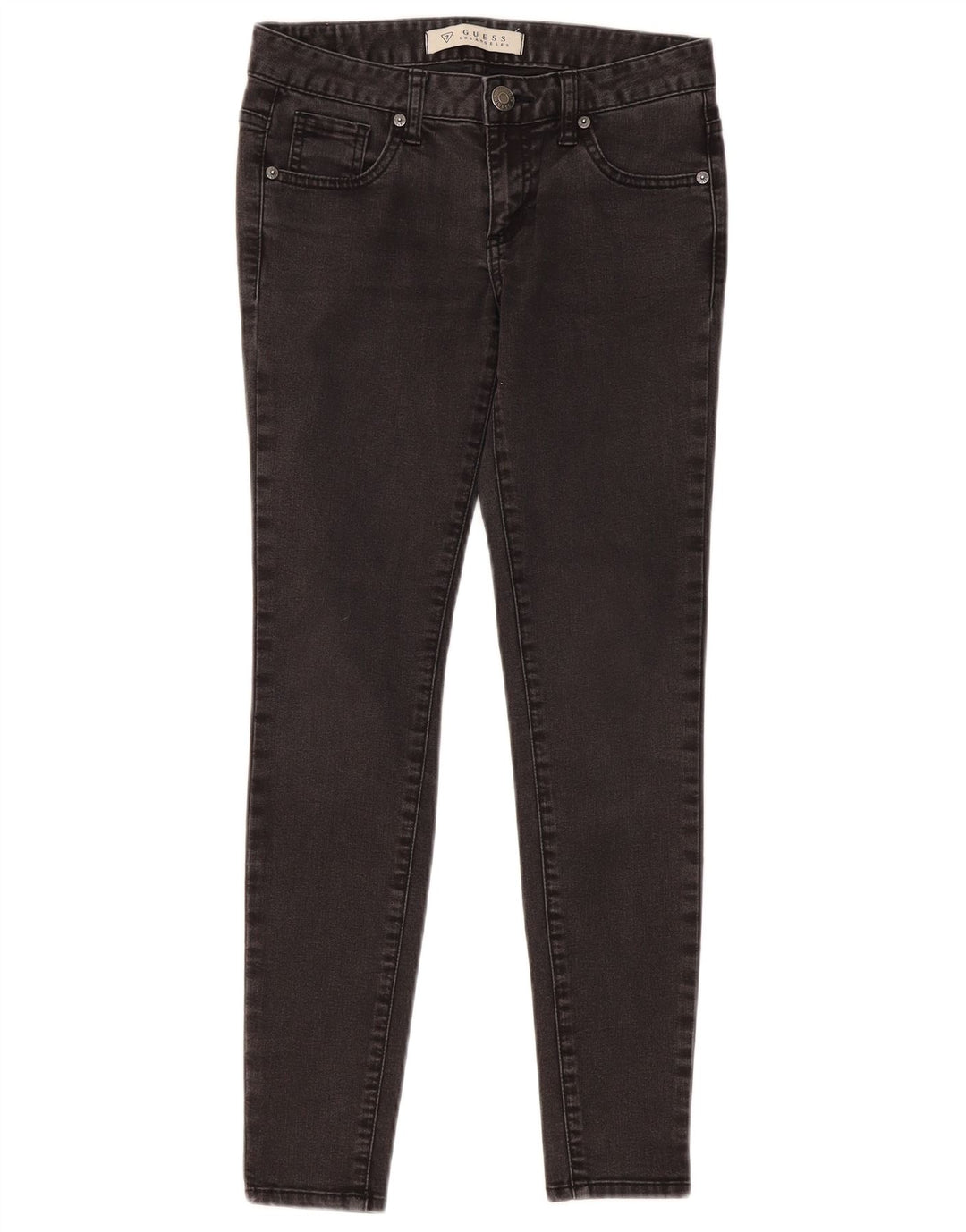 Jeans skinny feminino GUESS W27 L28 algodão cinza