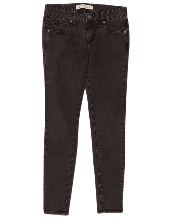 Jeans skinny feminino GUESS W27 L28 algodão cinza