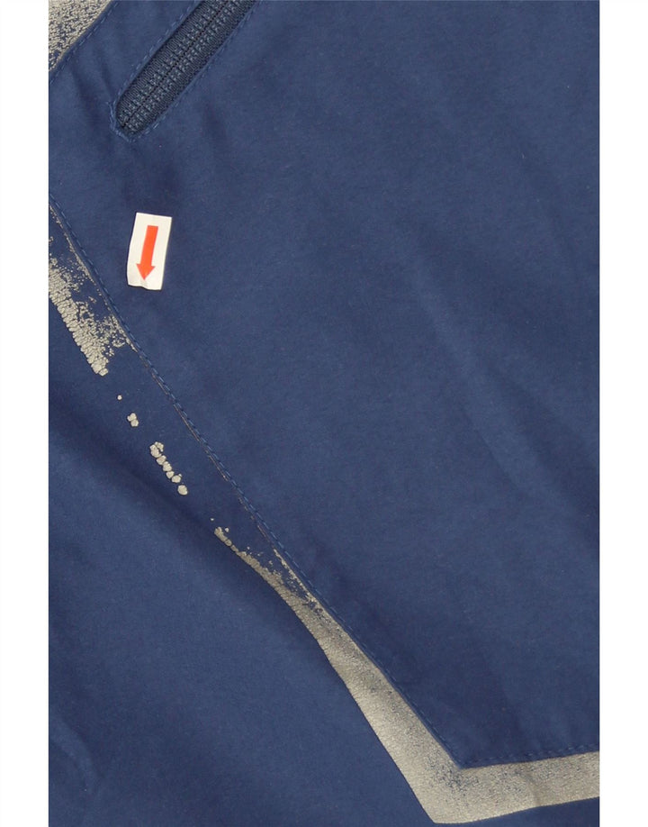 Shorts gráficos masculinos Helly Hansen EU 50 grande W32 azul marinho poliéster
