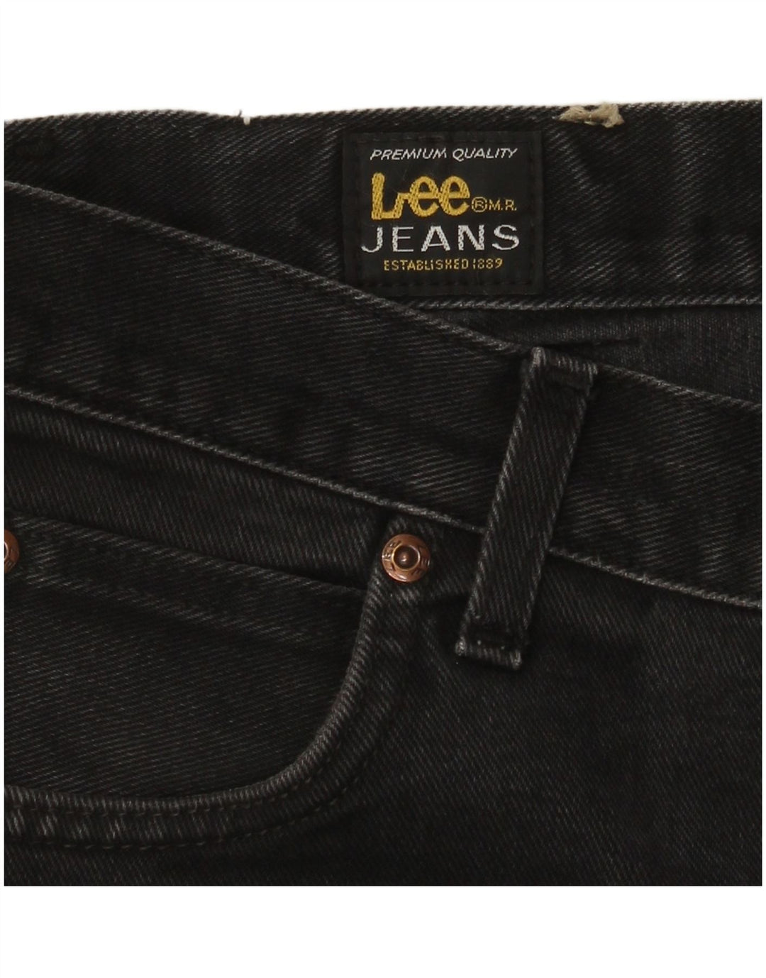 Calça jeans reta masculina Lee W32 L30 preta