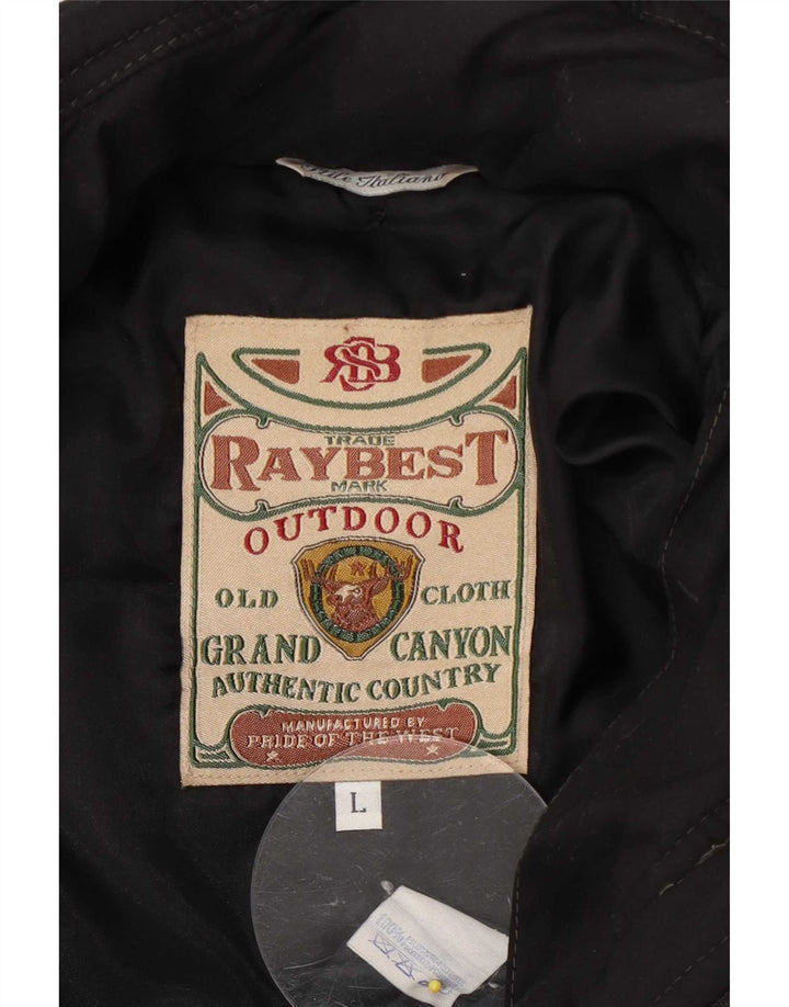 Jaqueta acolchoada masculina Raybest UK 40 grande poliéster preto