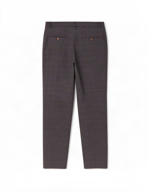 Calça feminina Marks & Spencer Crop Suit UK 12 Médio W30 L25 Azul marinho