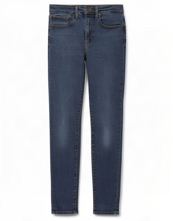 Jeans skinny de cintura alta feminino Levi's W27 L30 azul Lyocell
