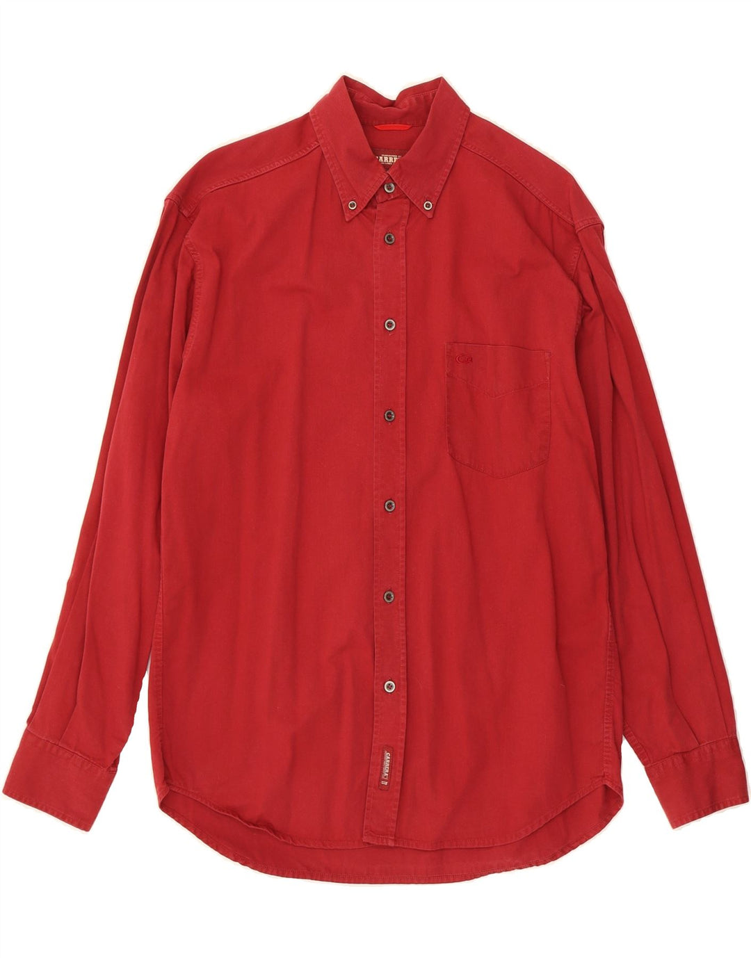 CARRERA Mens Shirt Medium Red Cotton Vintage Carrera and Second-Hand Carrera from Messina Hembry 