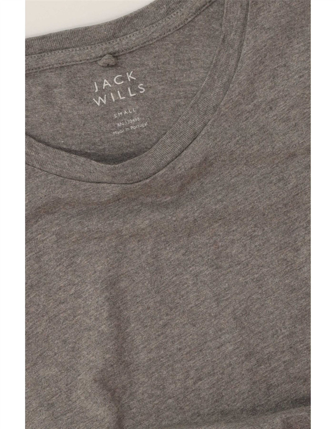 Camiseta masculina Jack Wills pequena cinza manchada
