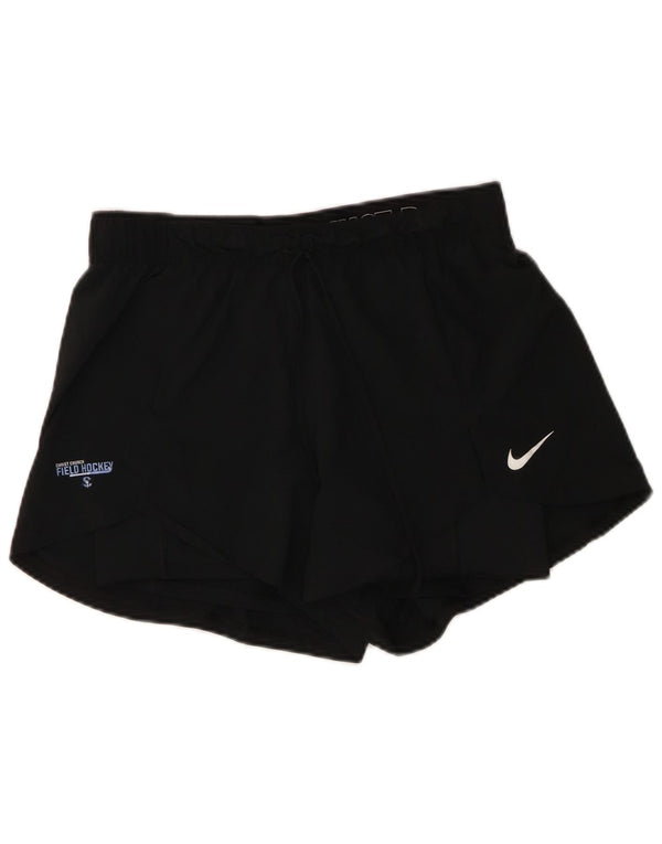 Shorts esportivos femininos Nike UK 14 poliéster preto médio