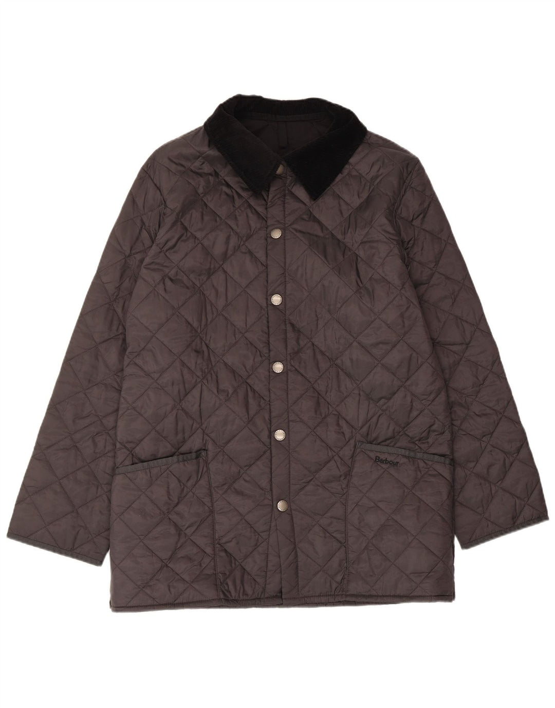 Jaqueta masculina acolchoada Barbour Loose Fit UK 36 pequena poliamida preta