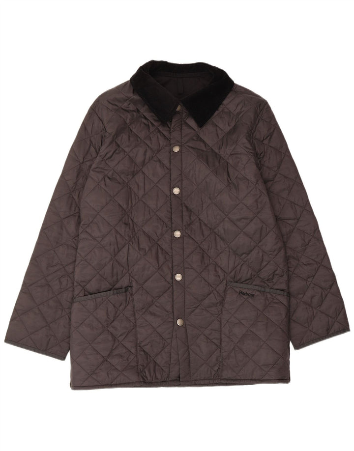 Jaqueta masculina acolchoada Barbour Loose Fit UK 36 pequena poliamida preta