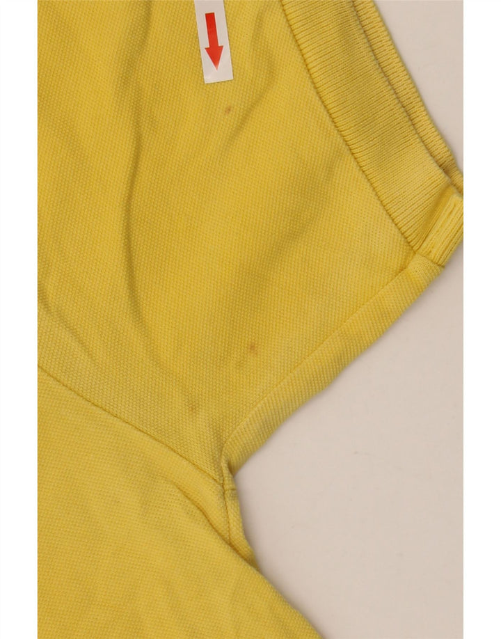 Camisa polo masculina Kappa grande algodão amarelo