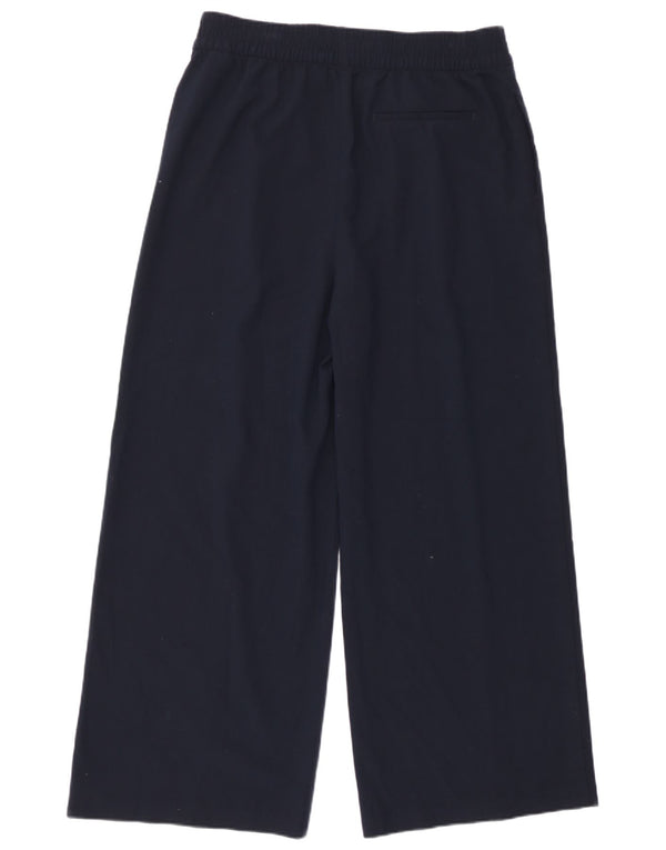 Calça casual feminina Marks & Spencer UK 14 grande W32 L28 azul marinho