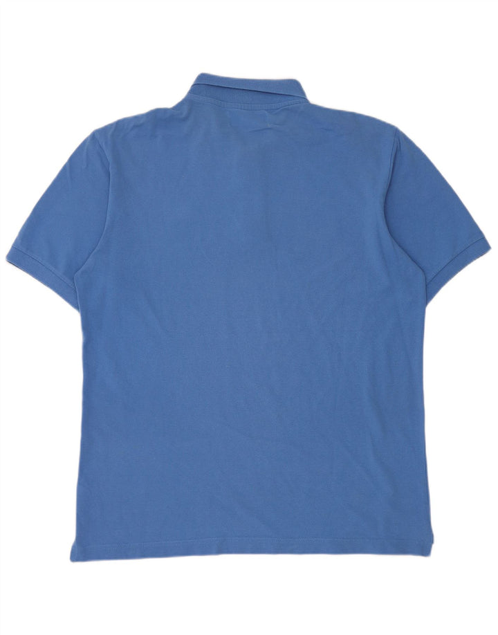 Camisa polo masculina Kappa grande algodão azul
