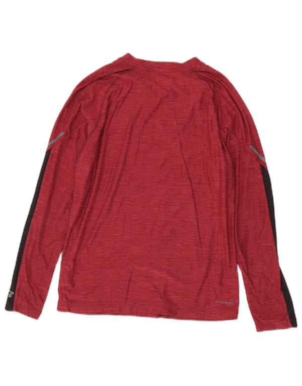Russell Athletic Boys Dri-Power Top manga comprida 10-11 anos grande Borgonha