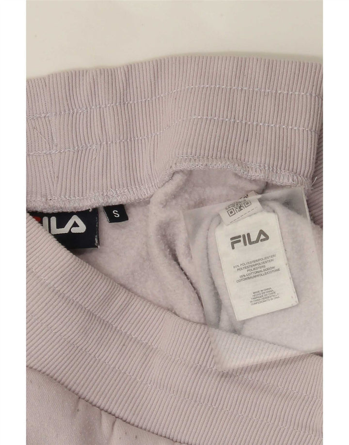 Calça de treino feminina Fila Joggers UK 10 pequeno poliéster branco