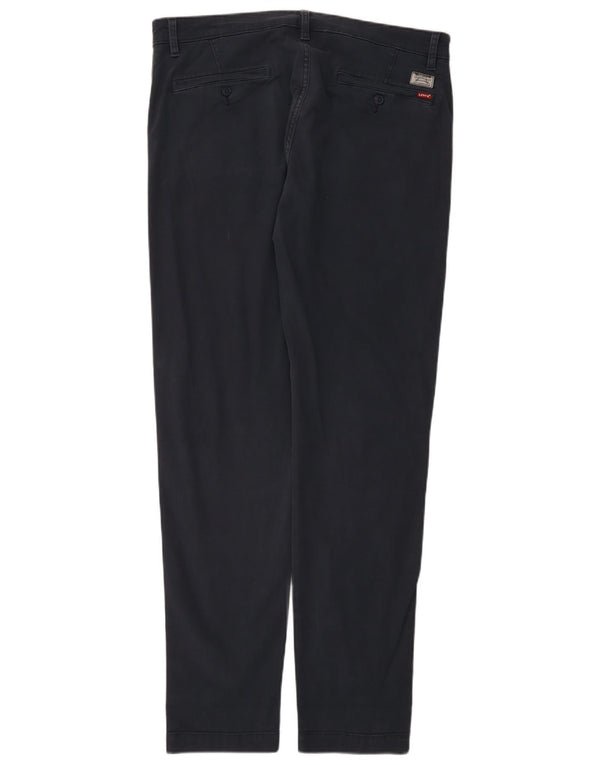 Calça chino masculina Levi's Standard Tapered W36 L34 algodão azul marinho