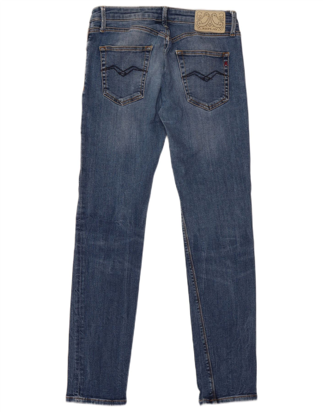 Replay Jeans Slim Feminino W29 L30 Azul Algodão