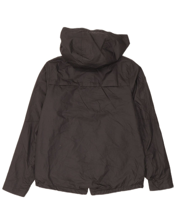 Jaqueta de chuva Nike Girls Loose Fit com capuz 13-14 anos XL preto poliéster