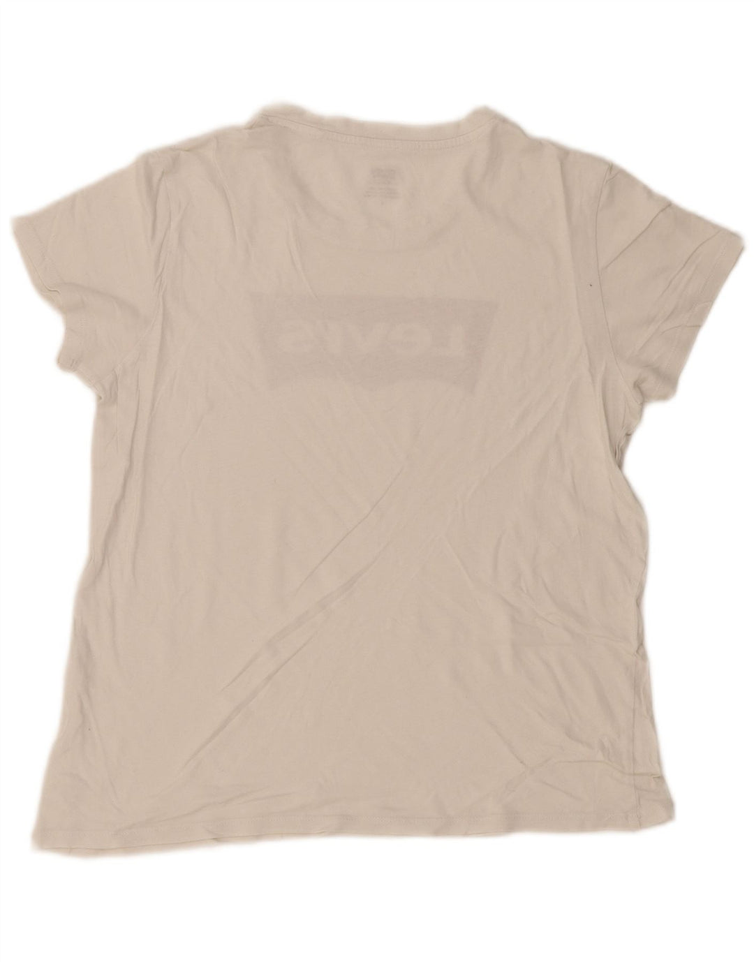Camiseta feminina gráfica Levi's UK 14 médio branco