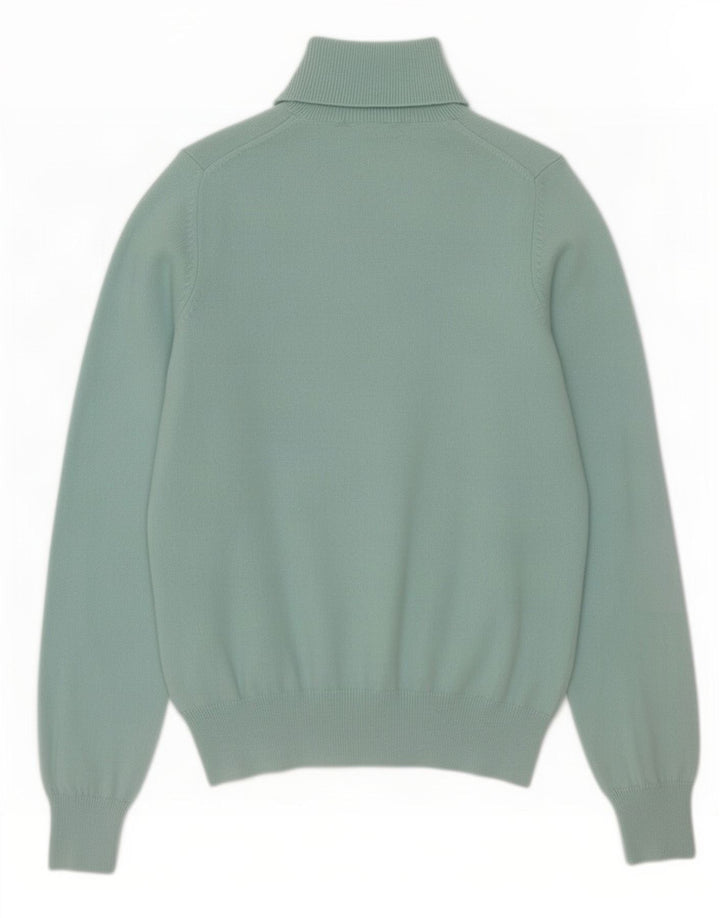 Suéter feminino Marks & Spencer com gola redonda Reino Unido 10 pequeno turquesa