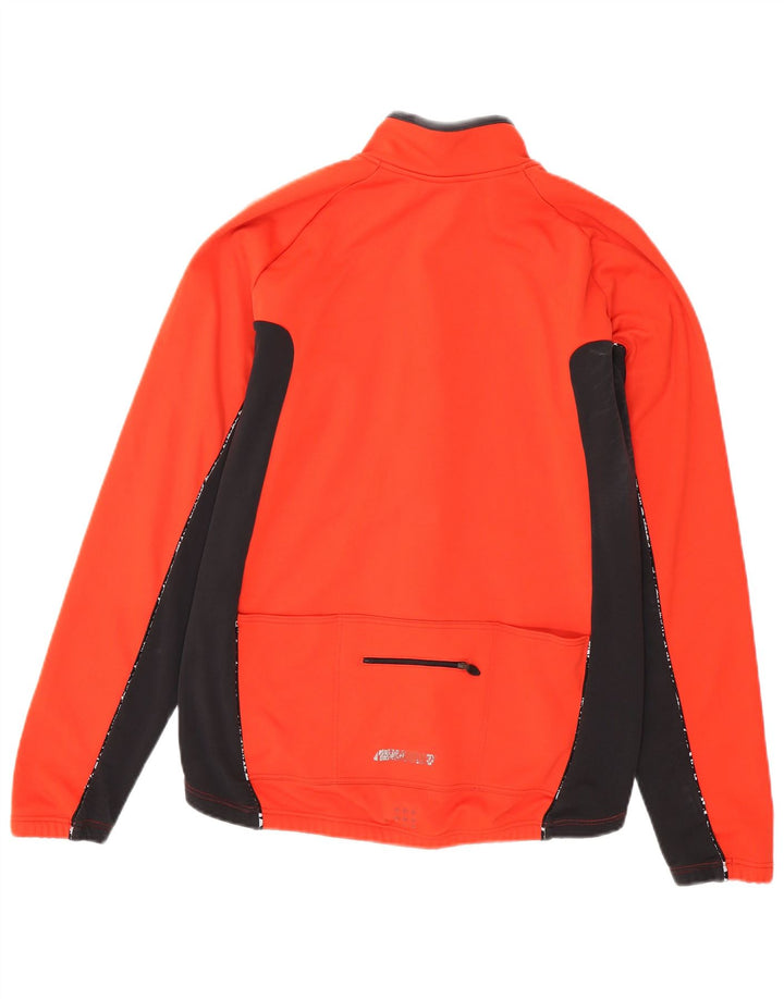Adidas Mens Treino Top Jaqueta Médio Vermelho Colorblock Poliéster