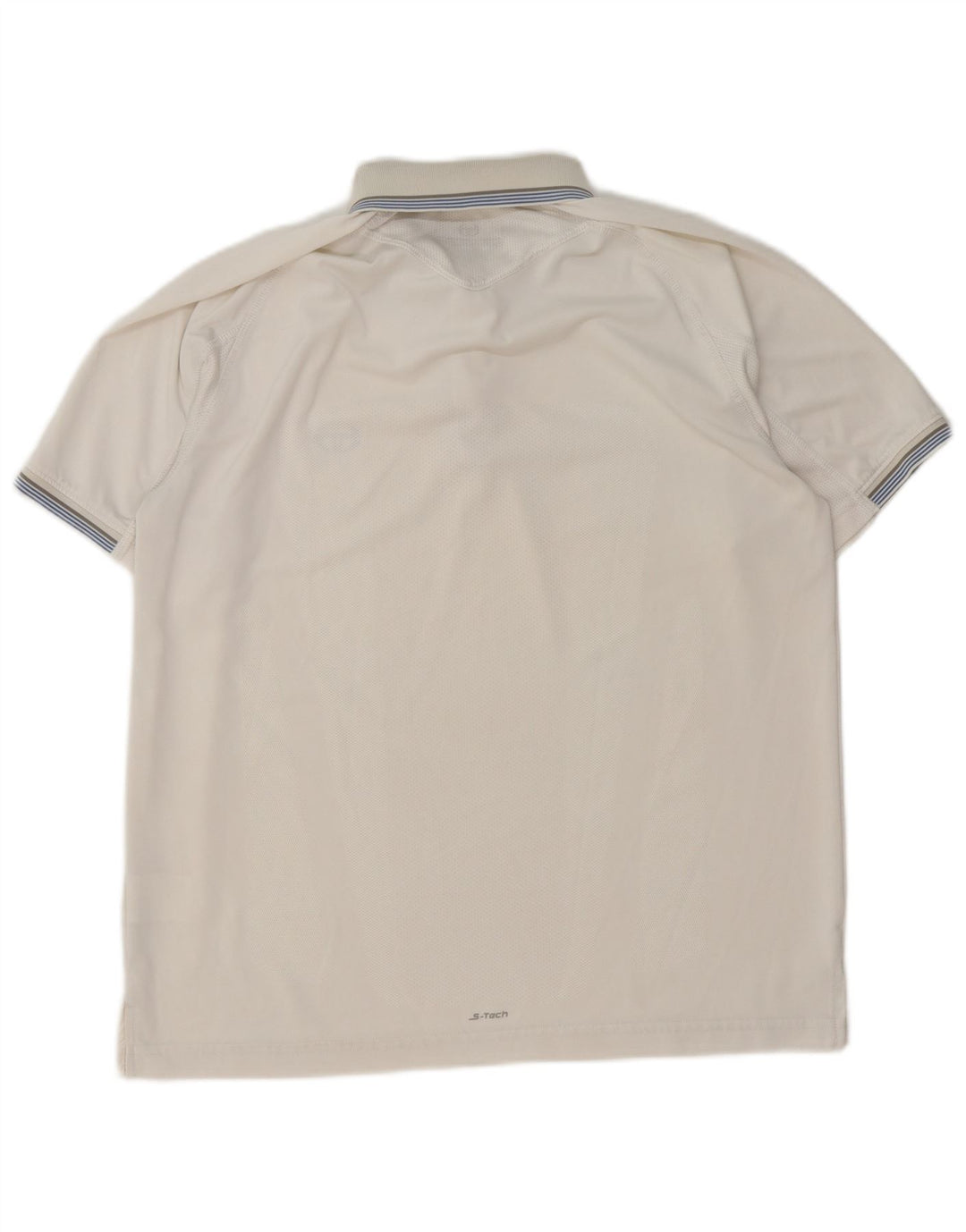 Camisa pólo masculina Sergio Tacchini XL poliéster branco