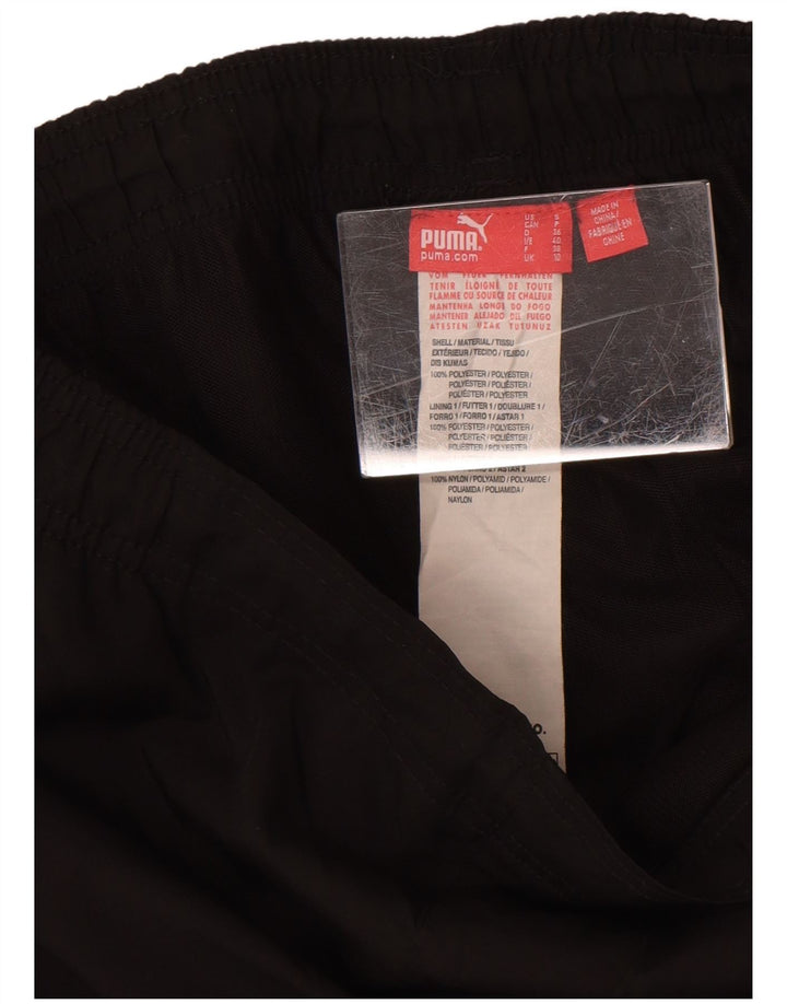 Calça de treino feminina Puma Joggers UK 10 pequeno poliéster preto