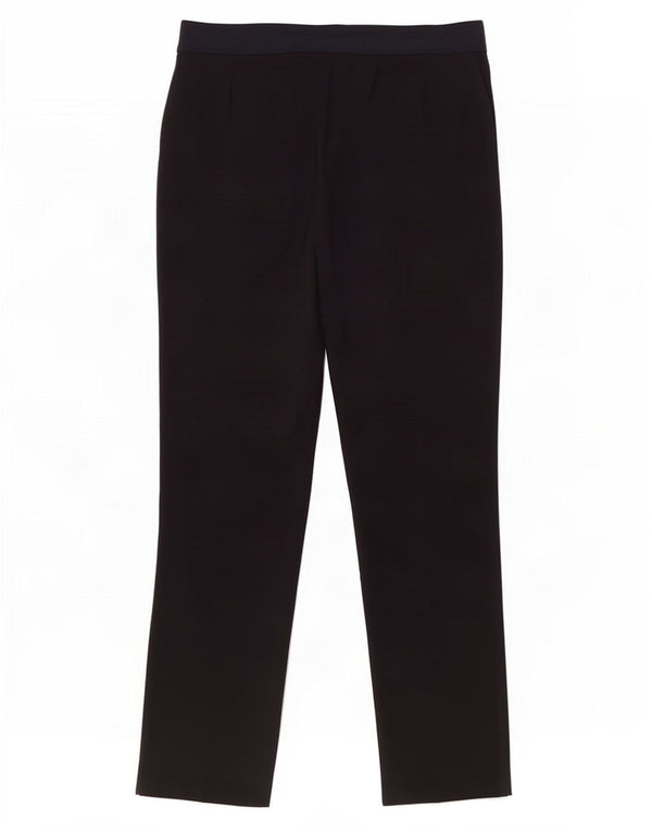 Calça feminina cortada de cintura alta Marks & Spencer Reino Unido 16 grande W34 L25 azul marinho