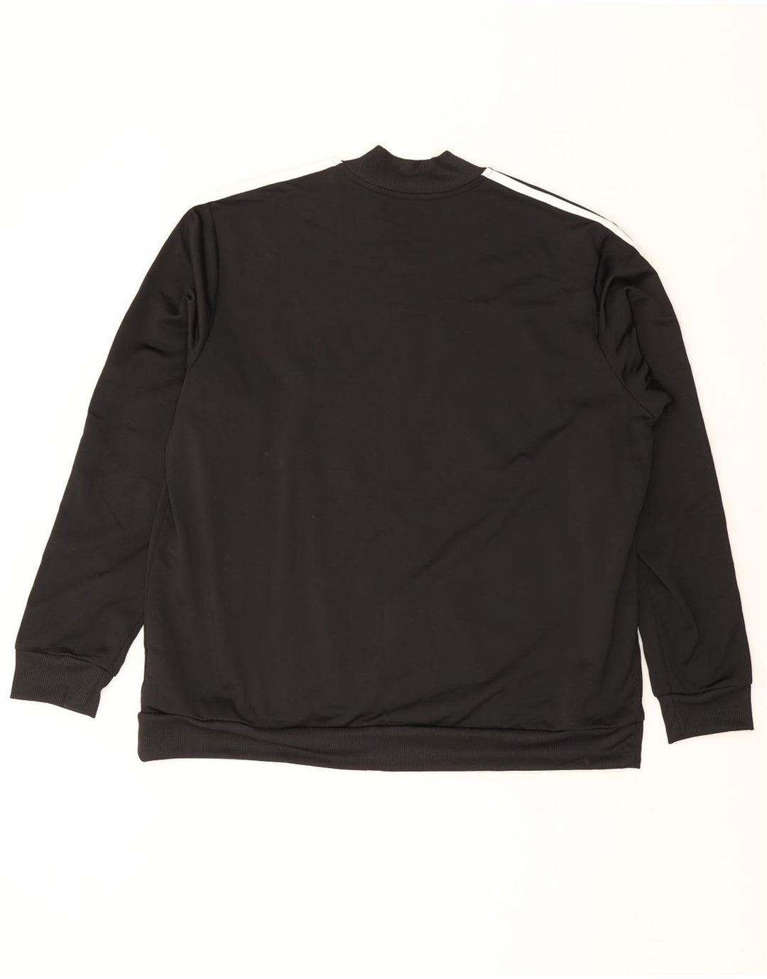 Adidas Womens Tracksuit Top Jacket UK 24/26 2XL Preto Poliéster