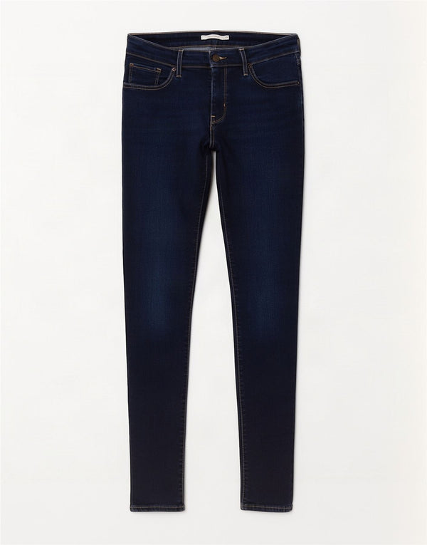 Calça jeans feminina Levi's 711 skinny W29 L30 azul marinho algodão