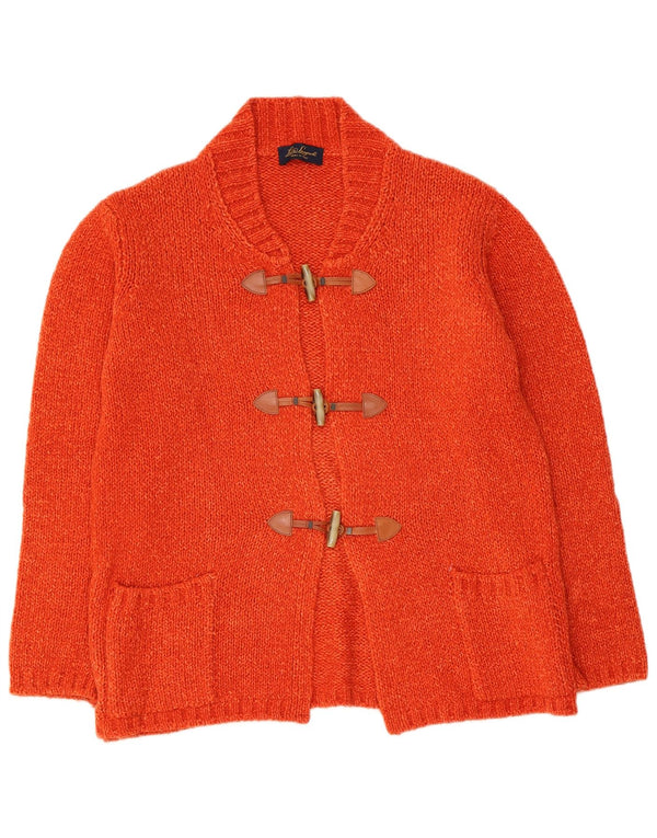 Luisa Spagnoli Suéter Duffle Cardigan Feminino Reino Unido 16 Grande Laranja