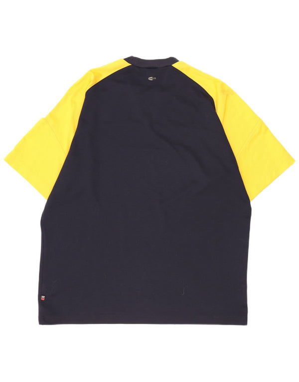 Camiseta masculina Adidas Top UK 44/46 XL Azul marinho Colourblock