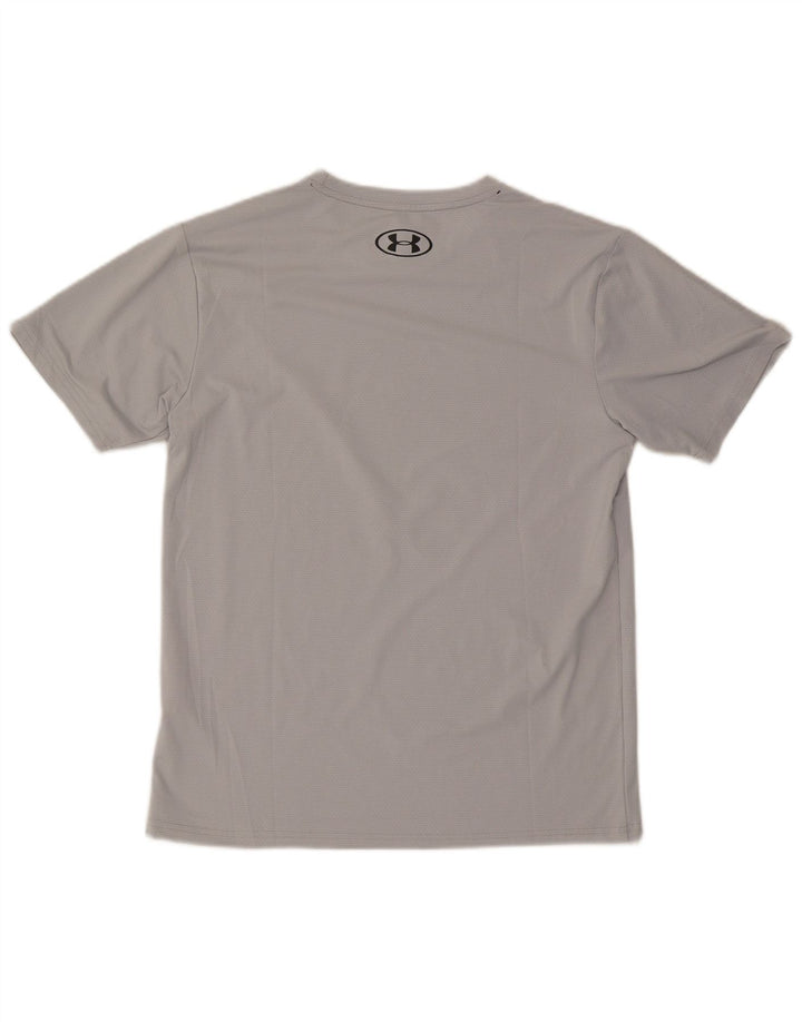 Camiseta gráfica masculina Under Armour grande poliéster cinza
