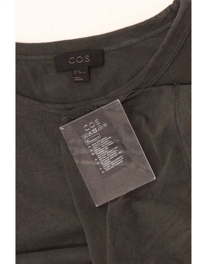 Camiseta masculina Cos Top XL algodão cinza