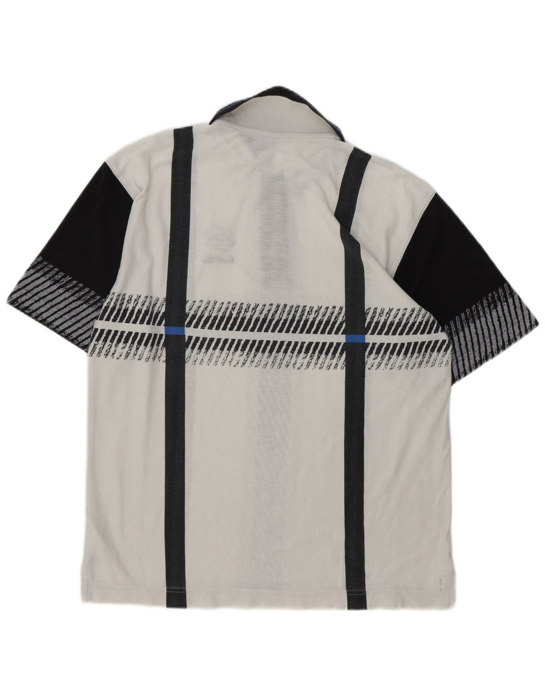 Camisa polo masculina Lotto médio branco colorblock poliéster