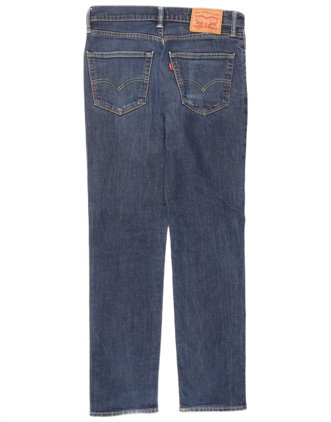 Levi's Masculino 511 Slim Jeans W32 L32 Azul Marinho Algodão