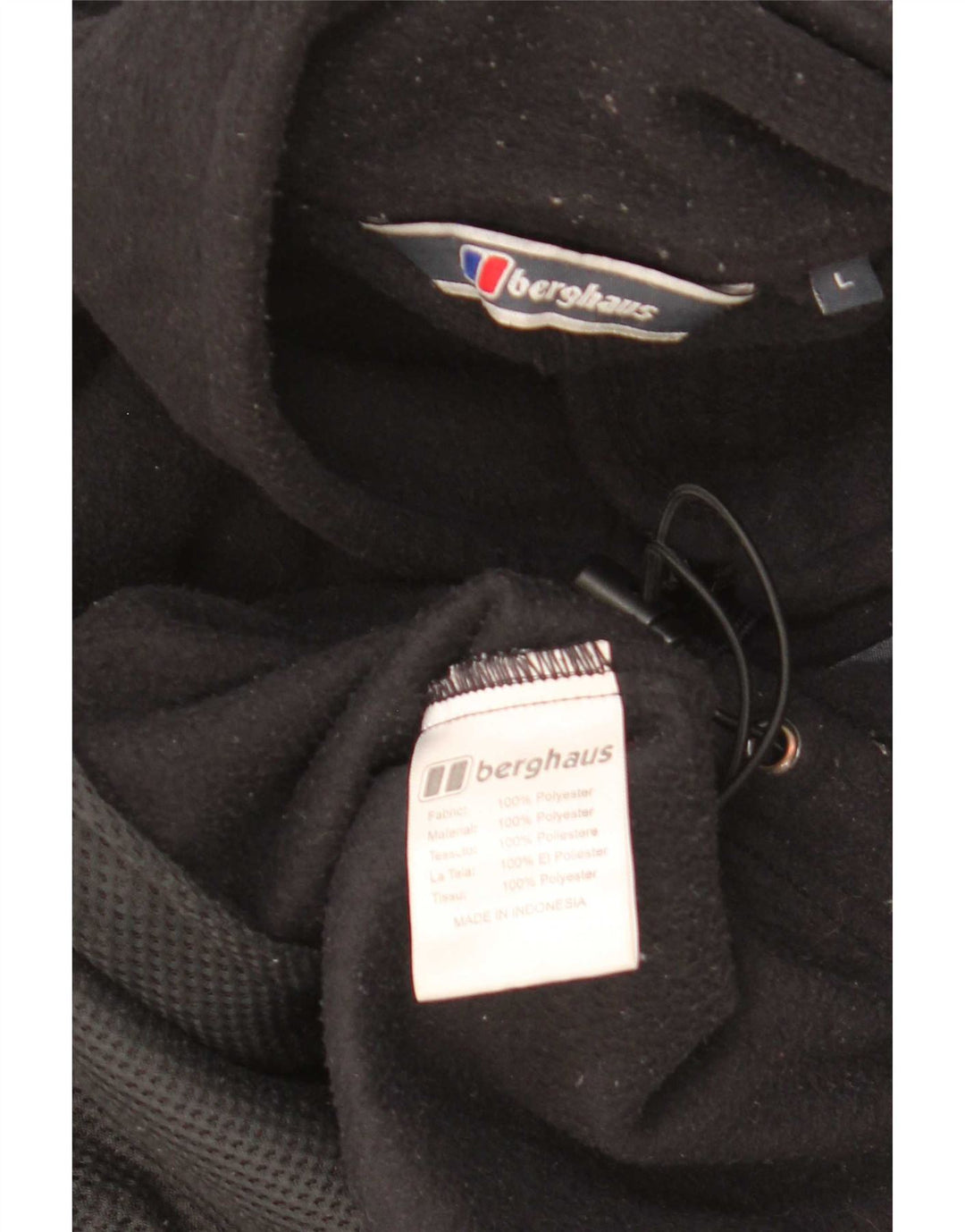 Berghaus Mens Liner Fleece Jacket UK 40 Grande Poliéster Preto