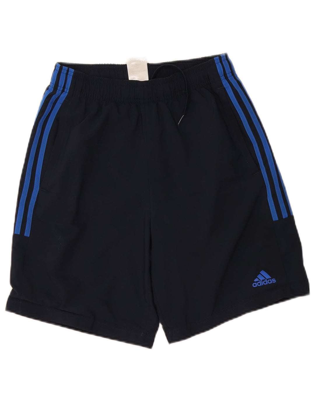 Shorts esportivos masculinos ADIDAS pequenos poliéster azul marinho